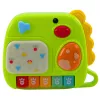 LEAN TOYS Piano interativo para crianças pequenas dinossauro verde