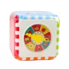 LEAN TOYS Cubo educativo encaixa números padrões relógio colorido
