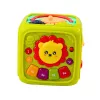 LEAN TOYS Cubo de aprendizagem interativo para crianças pequenas leão verde
