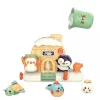 LEAN TOYS Conjunto de brinquedos de banho interativos para crianças pequenas - animais marinhos