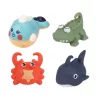 LEAN TOYS Conjunto de brinquedos de banho caranguejo animais marinhos 12 unid.