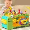 LEAN TOYS Cubo de aprendizagem interativo crocodilo sons multifuncionais