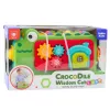 LEAN TOYS Cubo sensorial educativo címbalos labirinto crocodilo