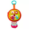 LEAN TOYS Pendente interativo de coruja com elementos móveis, piano e cauda com som de chocalho