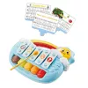 LEAN TOYS Piano educativo de cinco tons para crianças pequenas sol azul