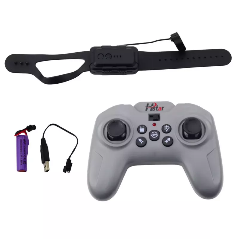 LEAN TOYS Carro desportivo RC telecomandado com efeito de fumo 2.4G preto