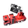 Veículo de bombeiros com escada extensível e função de jato de água Huina 1:18