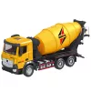 Huina 1:50 Camião betoneira em metal fundido veículo de construção amarelo