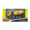 Huina 1:50 Camião betoneira em metal fundido veículo de construção amarelo