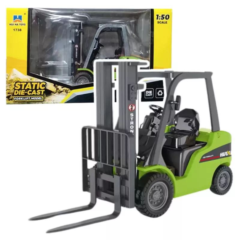 Garfo metálico para empilhador Huina verde 1:50