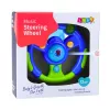 LEAN TOYS Volante interativo para crianças pequenas com luz e som verde-azul