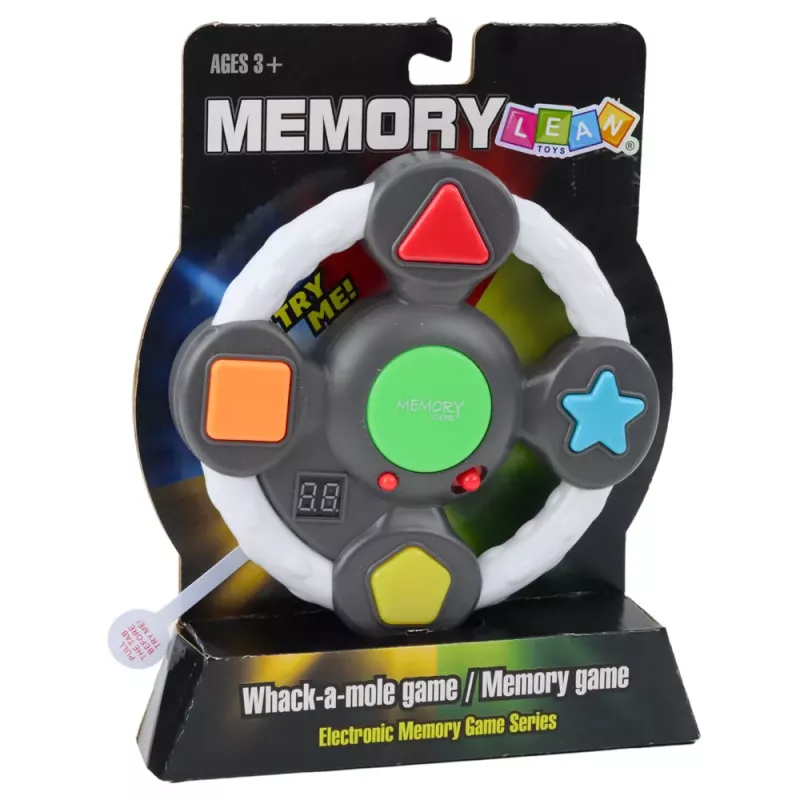 LEAN TOYS Jogo de lógica eletrónico Memory Arcade volante com luzes e sons