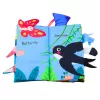 LEAN TOYS Livro Sensorial Macio Aves Ruidinhas Apito Colorido