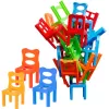 LEAN TOYS Jogo de Equilíbrio Cadeiras Empilháveis Arcada 48 Peças Colorido