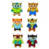 LEAN TOYS Jogo Educativo Corujas Arcada Puzzle Lógico Dominó 18 Peças