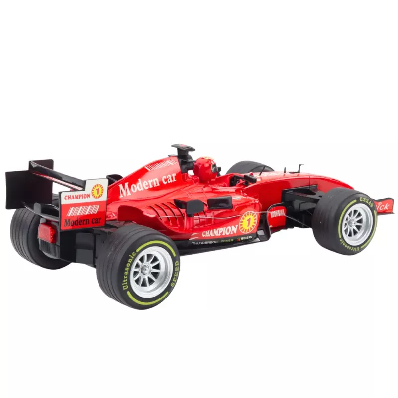 LEAN TOYS Carro de Corrida RC Telecomandado Volante Luzes Sons 1:12 Vermelho