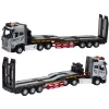 LEAN TOYS Camião de Reboque RC Telecomandado com Escavadora, Luzes, Sons, 1:24