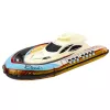 LEAN TOYS Iate de Luxo Barco Insuflável Telecomandado RC Luzes LED