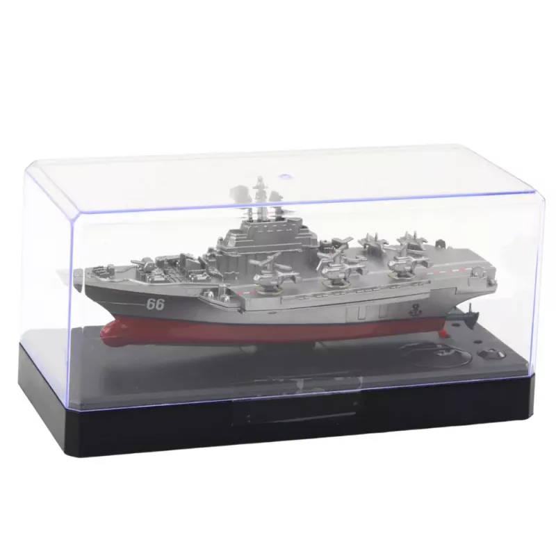LEAN TOYS Navio Militar Barco Telecomandado RC Prateado 15cm
