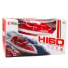 LEAN TOYS Barco a motor RC 1:28 vermelho