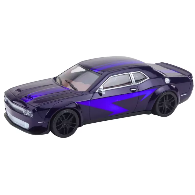 LEAN TOYS Carro desportivo de corrida com tração por fricção roxo escuro