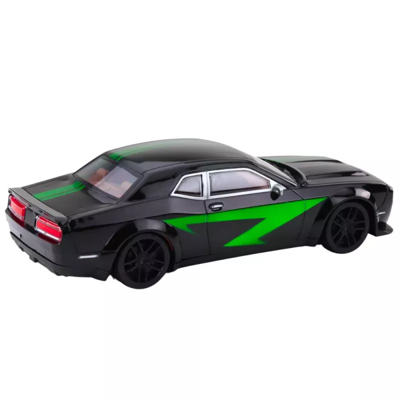 LEAN TOYS Carro desportivo com tração, carroçaria brilhante, preto verde 1:14 RC Lamborghini Sian FKP 37