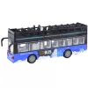 LEAN TOYS Autocarro urbano de dois pisos 1:16 com tração, luzes e sons azul