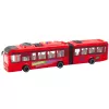 LEAN TOYS Autocarro articulado com portas que abrem, luz e som - vermelho 1:16
