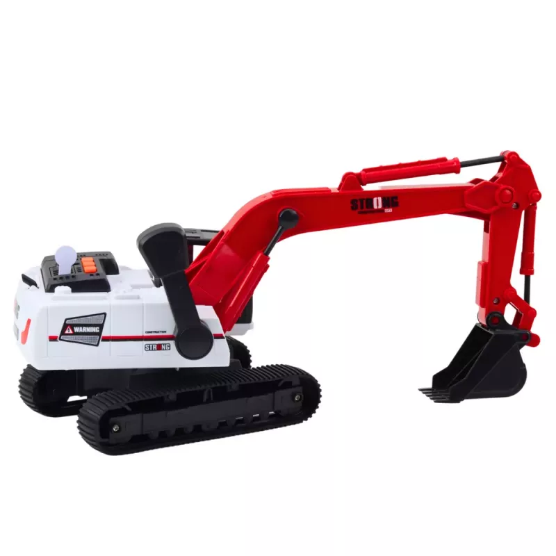 LEAN TOYS Escavadora de rastos com pá móvel, cabine giratória 360° 1:14 RC veículo de construção