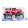 LEAN TOYS Veículo de salvamento todo-o-terreno com tração traseira e engate de reboque, vermelho 27 cm