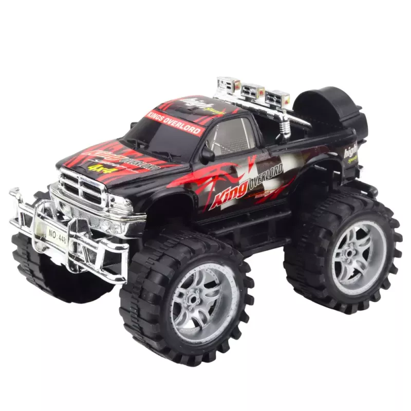 LEAN TOYS Veículo todo-o-terreno King com tração traseira vermelho e preto 27 cm