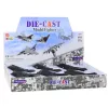 LEAN TOYS Avião de caça jato militar com tração, luzes e sons 1:400