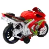 LEAN TOYS Mota de corrida Racer com tração, luzes e sons vermelha