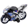 LEAN TOYS Mota de corrida Racer com tração, luzes e sons preta azul