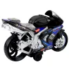LEAN TOYS Mota de corrida Racer com tração, luzes e sons preta azul