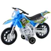 LEAN TOYS Mota de brinquedo motocross todo-o-terreno com tração, luzes e sons azul escala 1:14