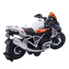 LEAN TOYS Mota de corrida DIY com torção e desmontagem, luzes e sons preta