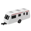 LEAN TOYS Conjunto de carro de metal com atrelado de campismo laranja