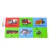 LEAN TOYS Conjunto de carro de metal com atrelado de campismo vermelho