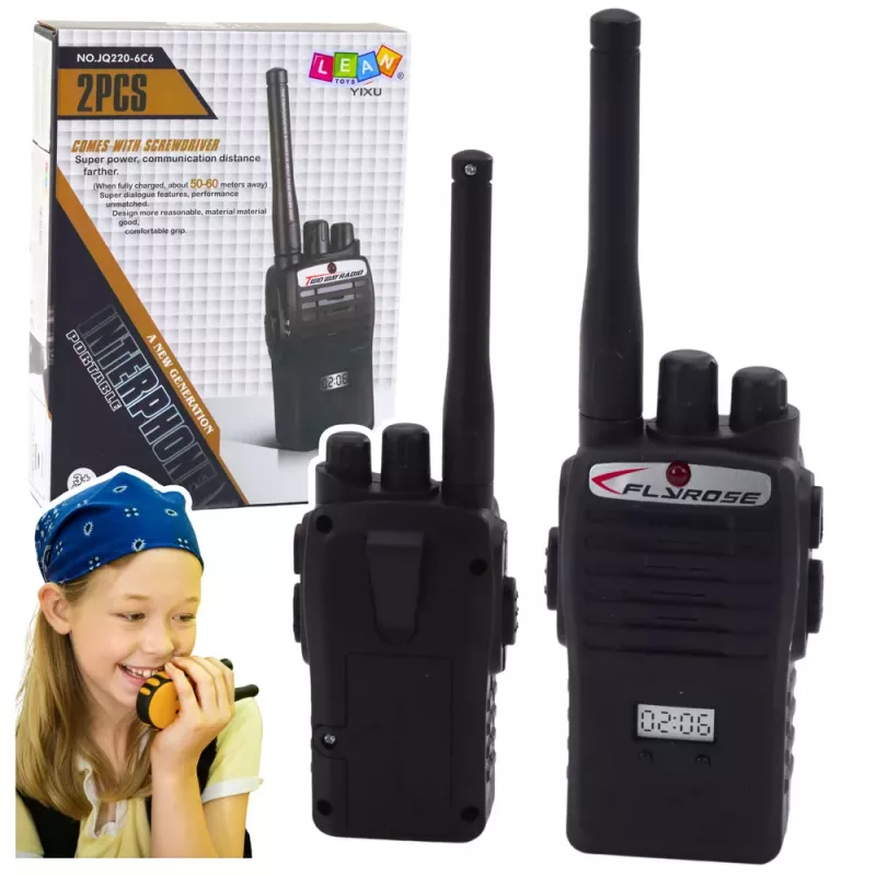 Conjunto de walkie-talkies infantil LEAN TOYS alcance 50-60M