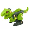 LEAN TOYS Brinquedo de dinossauro desmontável T-Rex verde com berbequim elétrico DIY