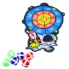 LEAN TOYS Jogo de destreza pistola de tiro ao alvo bolas de velcro espaço