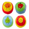 LEAN TOYS Conjunto de bolas macias para bebés frutas coloridas 4 unid.