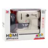 LEAN TOYS Máquina de costura de brinquedo com rato para crianças branco-claro