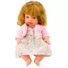 LEAN TOYS Boneca Bebé com Biberão, Vestido Rosa Bebé, Sons, 30 cm