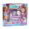 LEAN TOYS Mini Boneca com Conjunto de Acessórios de Veterinário para Tratar Cão e Gato
