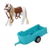 LEAN TOYS Conjunto de Bonecas Ankiki com Cabrio, Atrelado e Cavalo