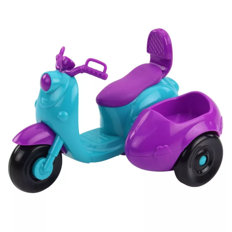 LEAN TOYS Mini Boneca Ankiki em Triciclo com Conjunto de Cão