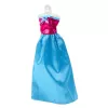 LEAN TOYS Conjunto de Vestido de Boneca Anlily com Sapatos, Mala, Coroas e Acessórios, 9 Peças