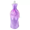 LEAN TOYS Conjunto de Vestido de Boneca Anlily com Sapatos, Mala, Coroas e Acessórios, 9 Peças